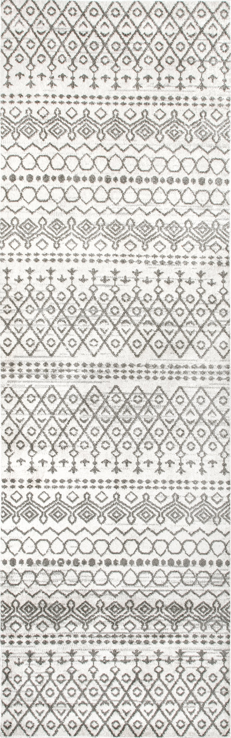 Bailey Washable Geometric Rug | Ivory