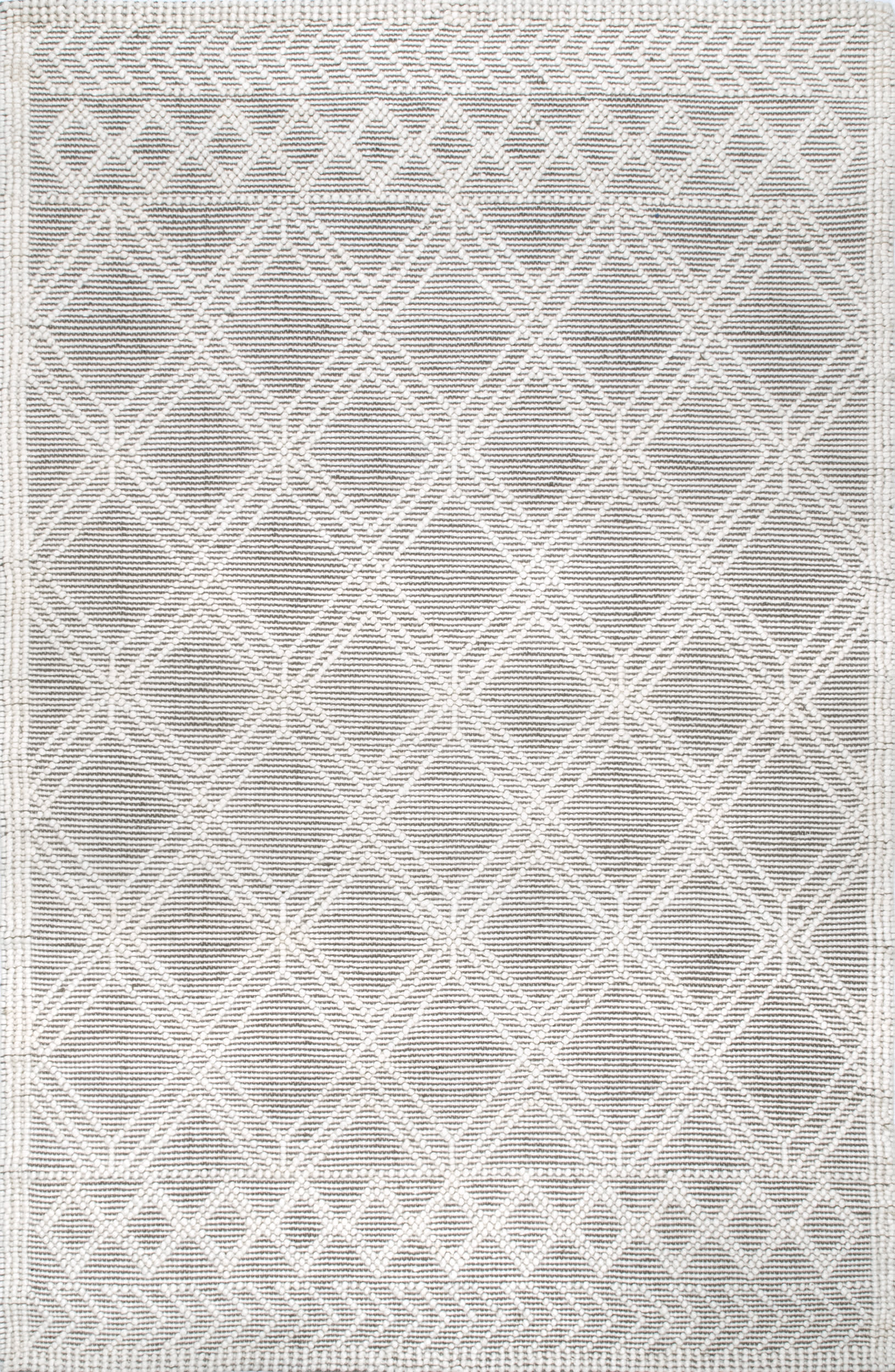 Argyle Trellis Rug | Beige