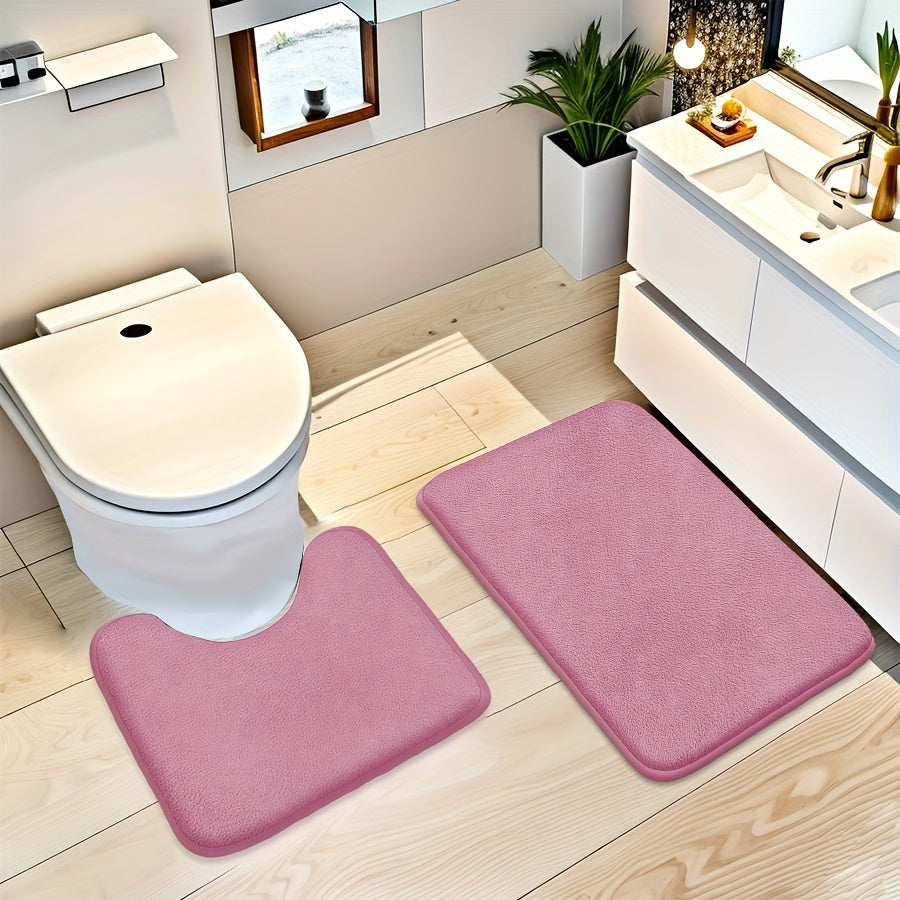 1pc Bathroom Mat, Absorbent & Quick-drying Kitchen Floor Carpet, Non-slip & Super Soft Entry Doorway Floor Rug, for Bathroom Bedroom Kitchen Living Room, Ideal Bathroom Supplies, Home Decoration