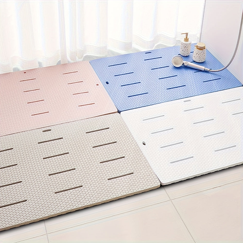 [Non-Slip Mat] 1pc Non-Slip Anti-Fall Shower Room Mat | All-Season Comfort Soft Furniture Accessory, Bathroom High Quality Drainage Pad, Suitable for Bathroom and Toilet Use