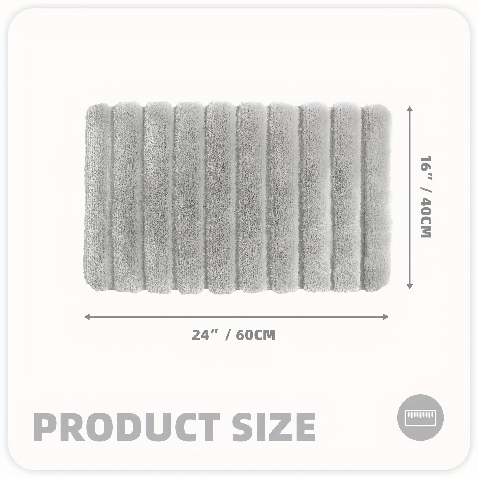 1pc Shower Mat, Super Soft Bath Mat, Bath Rugs Non Slip Washable, Thickened And Comfortable Bathroom Rug, Perfect For Bathroom Decor, Christmas Gifts, Bathroom Accessories, Home Decor