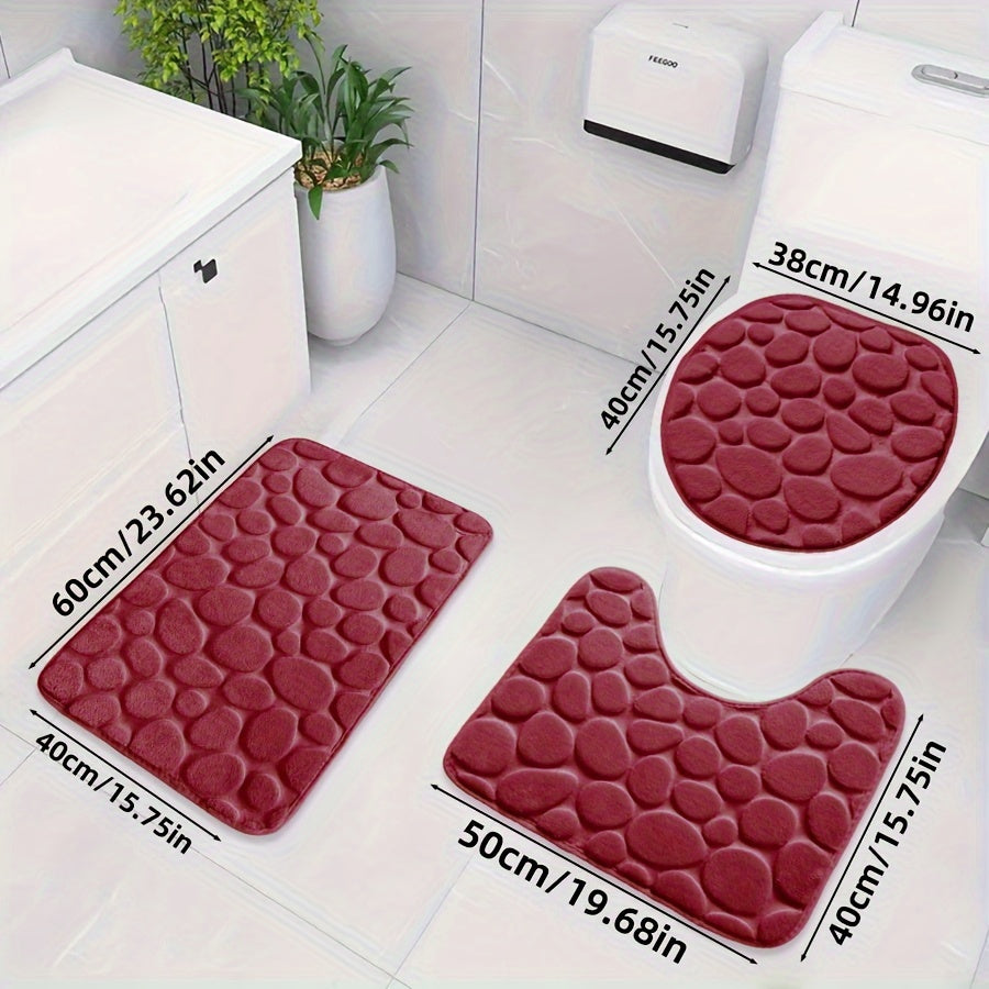 Carpet Bathroom Absorbent Non-Slip Mats, Bathroom Door Mat, Bathtub Floor Mat, Bedroom Carpet, Room Rug, Bathroom Anti-slip Mat, Washable Carpet, Carpet Floor Mat for Bedroom, Outdoor Entrance Floor Mat, Bathroom Accessories, Square Floor Mat, Soft and