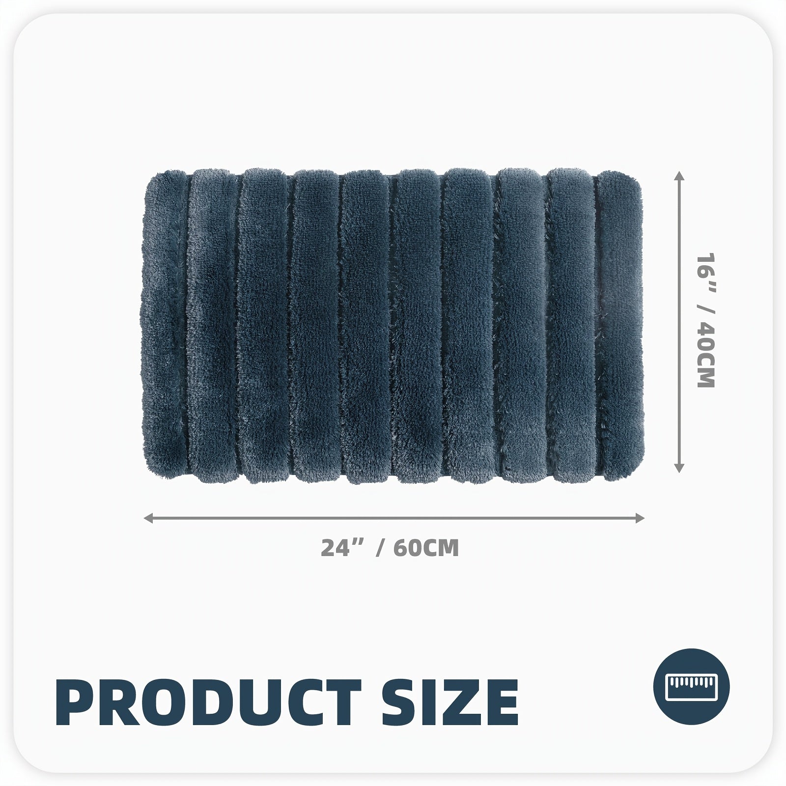 1pc Shower Mat, Super Soft Bath Mat, Bath Rugs Non Slip Washable, Thickened And Comfortable Bathroom Rug, Perfect For Bathroom Decor, Christmas Gifts, Bathroom Accessories, Home Decor