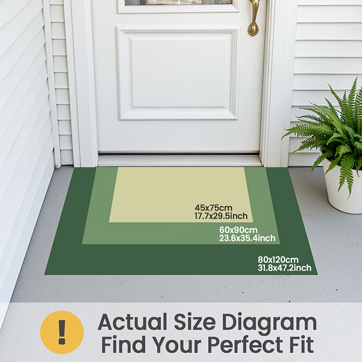 DAJIANG Geometric Stripe Non-Slip Mat - Durable Polyester 100., Hand Wash Only, Rectangular Entryway Mat for Home & Office, Christmas Decor & Gift, Beige & Brown Striped Design, Christmas Decor Mat | Modern Home Decor | Durable Mat, Christmas Decorations