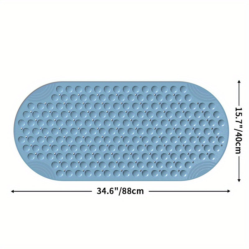[DEXI Non-Slip Bathtub Mat] DEXI Non-Slip Bathtub Mat - 15.7" x 34.6" Washable Shower Floor Mats with Suction Cups for Bathroom Safety, Perfect Christmas Gift