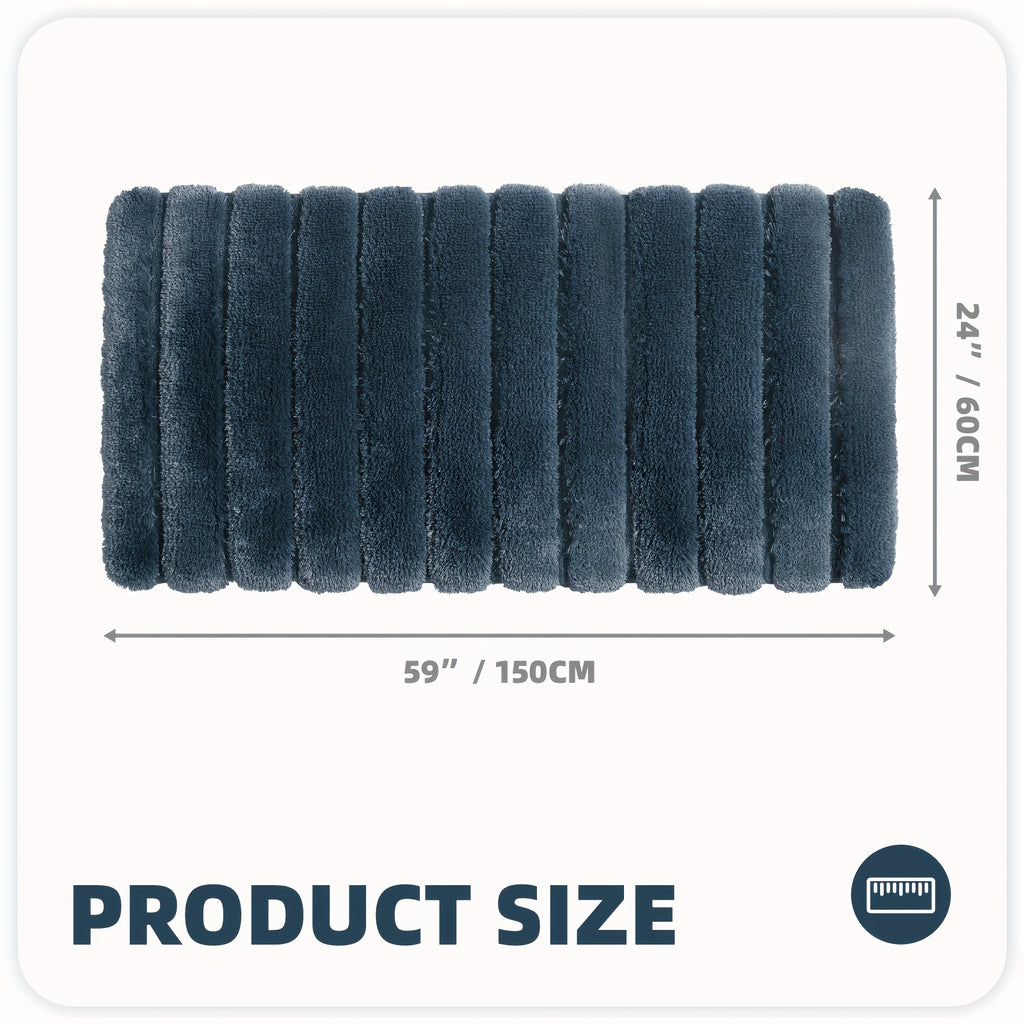 1pc Shower Mat, Super Soft Bath Mat, Bath Rugs Non Slip Washable, Thickened And Comfortable Bathroom Rug, Perfect For Bathroom Decor, Christmas Gifts, Bathroom Accessories, Home Decor