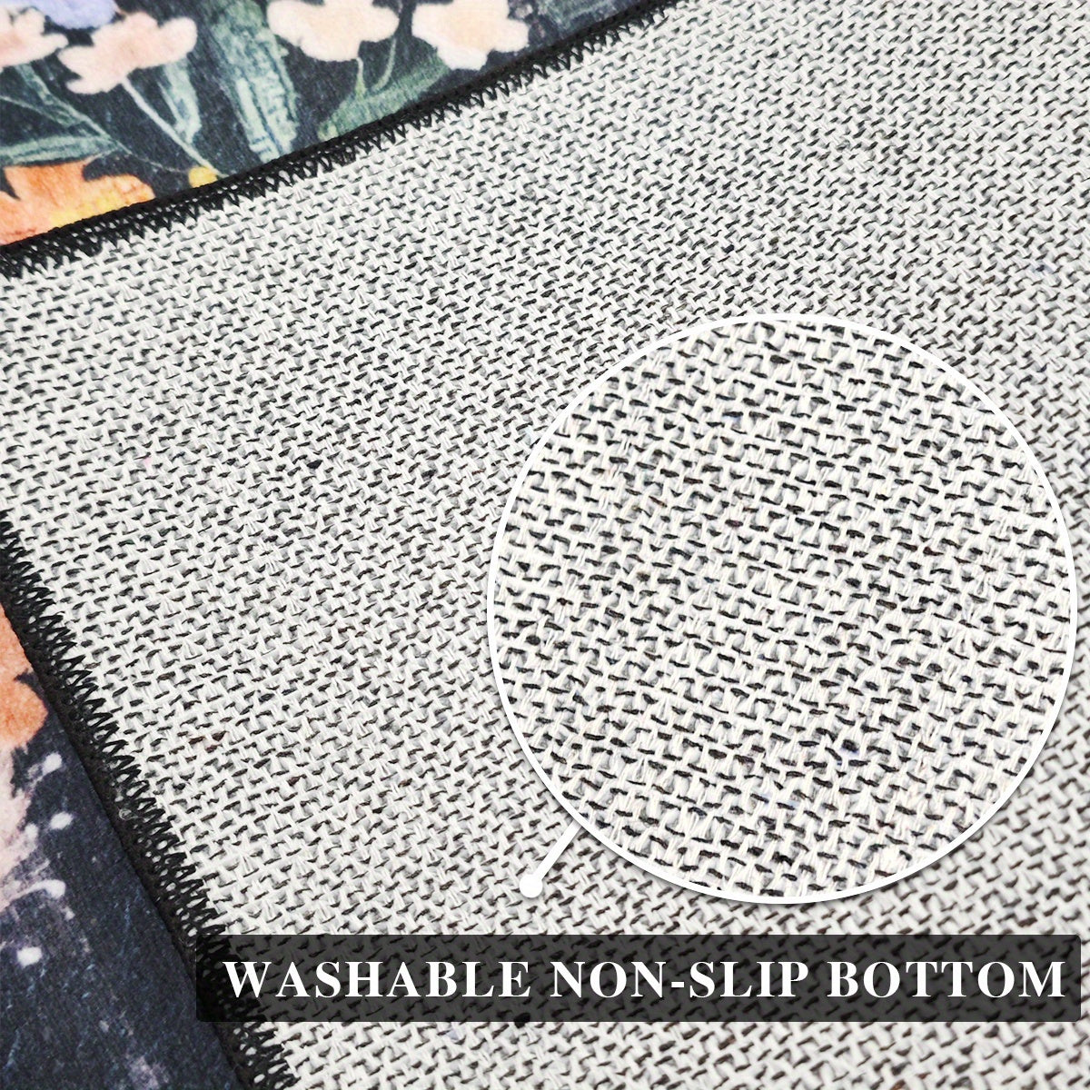 1pc, Soft Fleece Washed Base, Anti-Slip, Machine Washable, Easy Fold, 1100gsm, 4.3mm Thick, Half-Circle Doorway Mat, Minimalist Beige Irregular Line Bathroom Rug, Comfortable Plush Non-Slip Foot Mat for Home Entrance Decor
