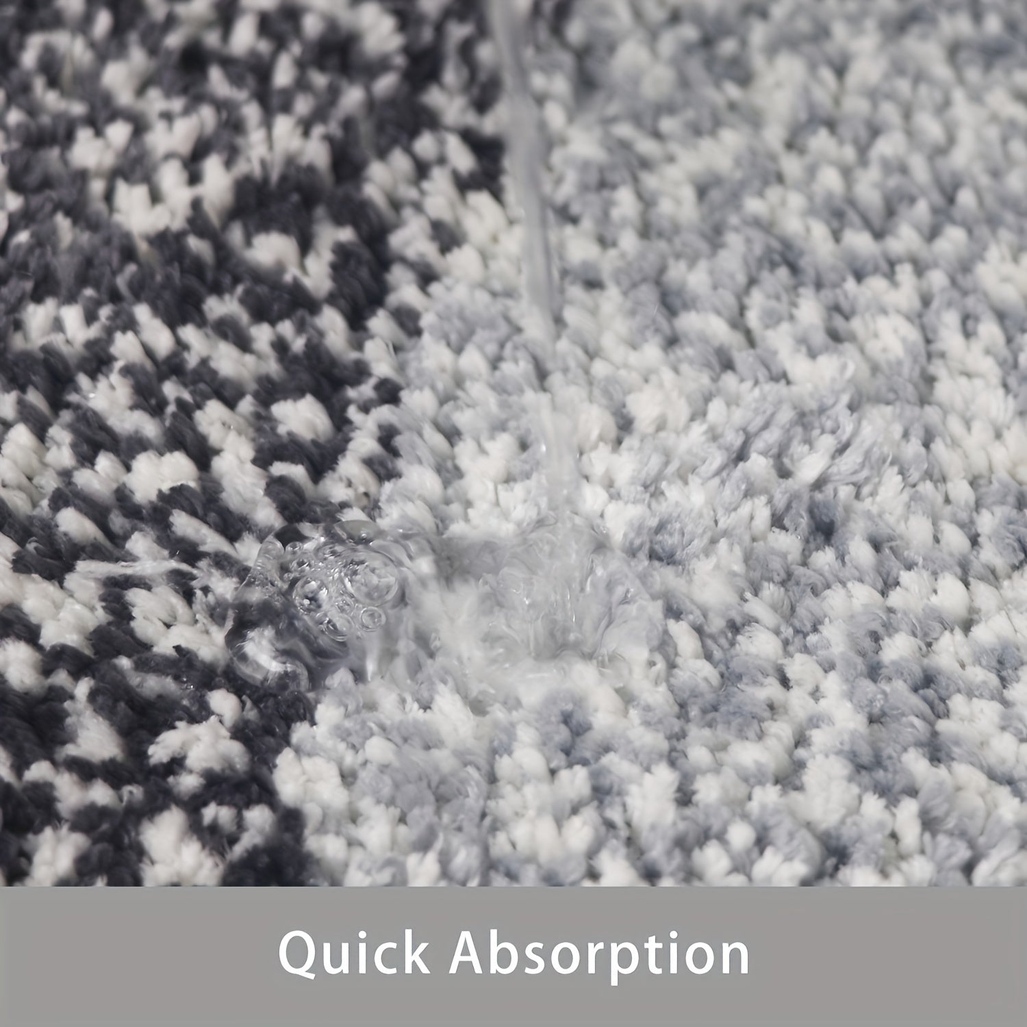 Gradient Microfiber Flocking Floor Mat Polyester Bath Mat Return Foot Mat Multi-Color Optional Non-Slip Mat Bathroom Mat