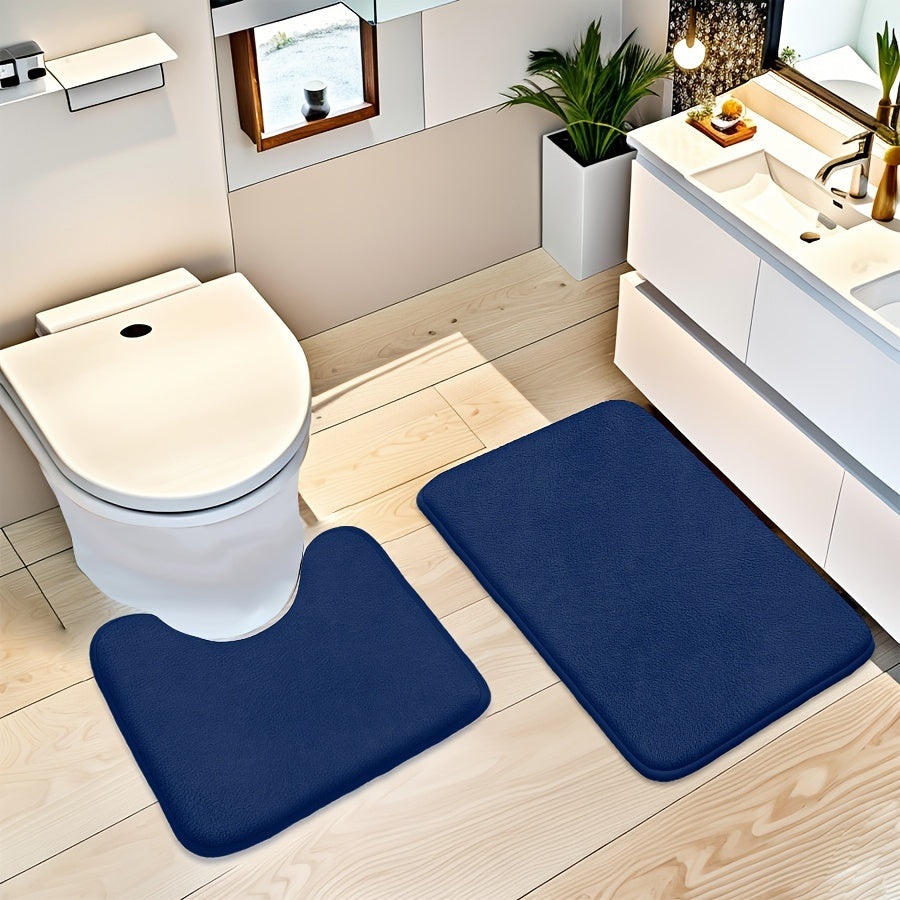 1pc Bathroom Mat, Absorbent & Quick-drying Kitchen Floor Carpet, Non-slip & Super Soft Entry Doorway Floor Rug, for Bathroom Bedroom Kitchen Living Room, Ideal Bathroom Supplies, Home Decoration