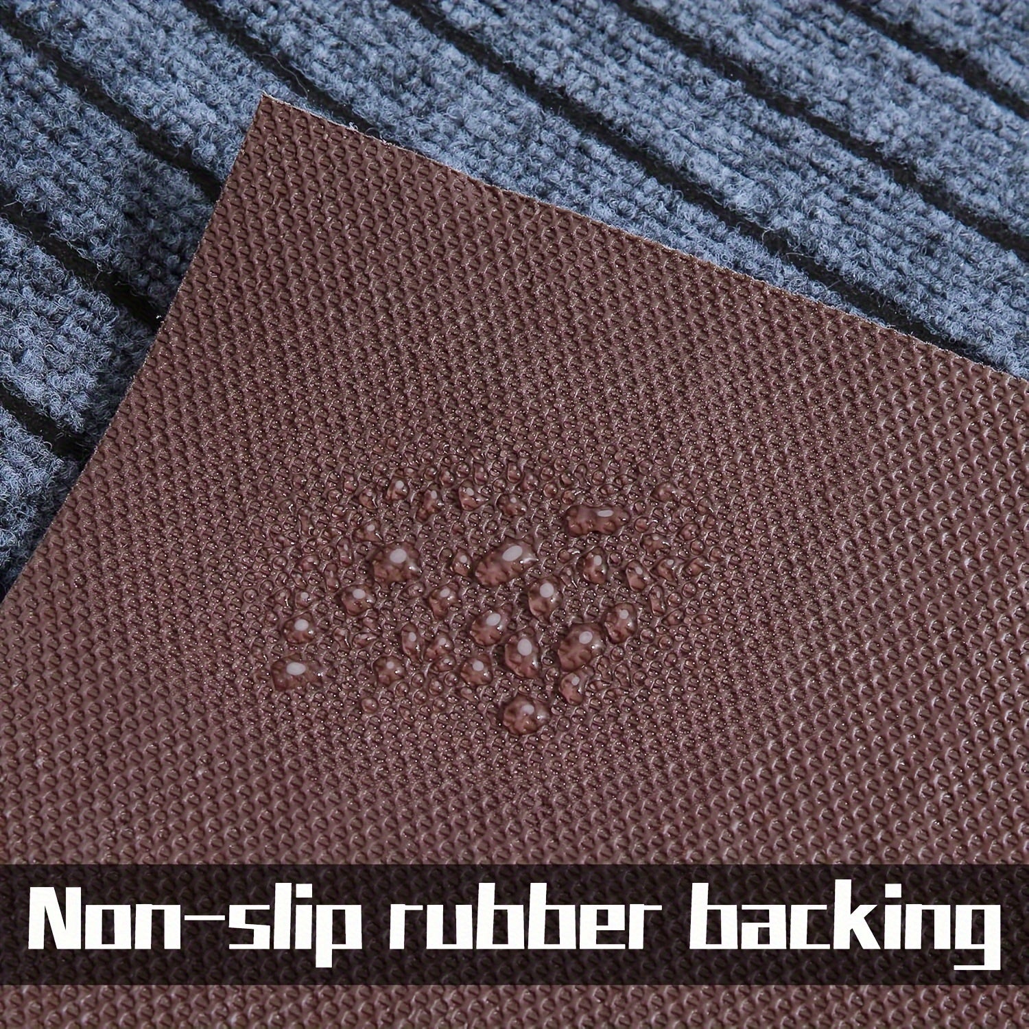 2pcs kitchen carpet, striped non-slip mat, entrance door mat, kitchen living room laundry bathroom absorbent mat set, suitable for kitchen, living room, laundry room, bathroom, balcony, corridor, garage