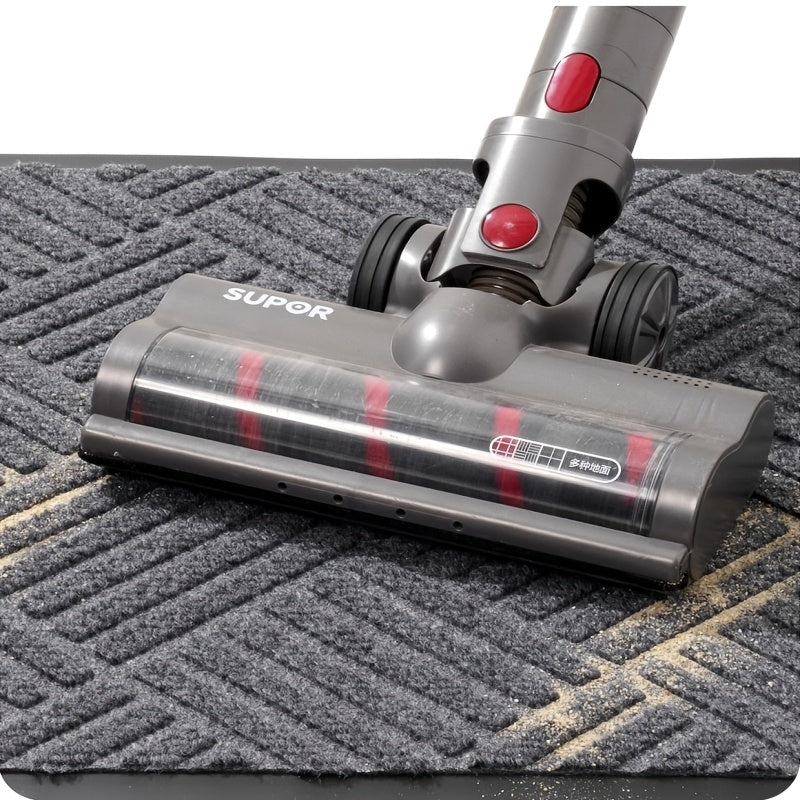 Durable Rubber Non-Slip Mat for Entryway - Thick,, Easy to Clean, Absorbent Doormat for Indoor/Outdoor Use, Modern Design in Black, Multiple Sizes Available, Porch Decoration | Sleek Home Accessory | Durable Construction, Floor Mats for Home