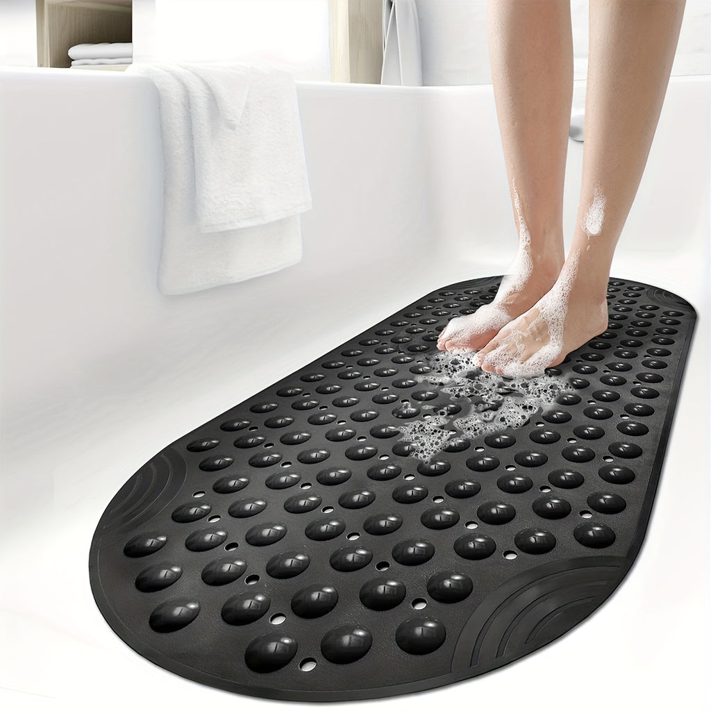 [DEXI Non-Slip Bathtub Mat] DEXI Non-Slip Bathtub Mat - 15.7" x 34.6" Washable Shower Floor Mats with Suction Cups for Bathroom Safety, Perfect Christmas Gift