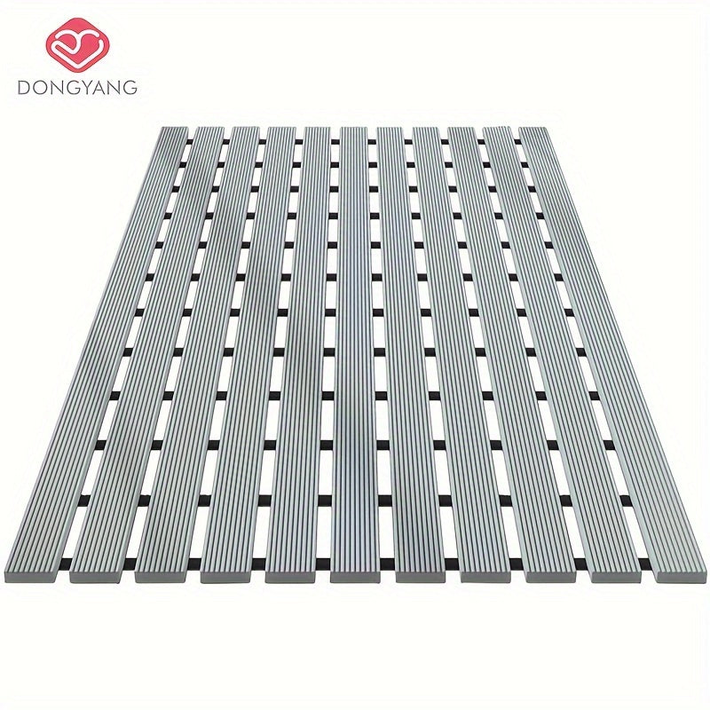 1pc of Dongyang brand Christmas PVC anti slip bathroom mat, bathroom mat with rubber backing and drainage holes, soft shower mat, suitable for bathtub, shower floor mat, bathroom mat, simple and stylish bathroom decoration mat, 16.9 * 23.6 inches, Best