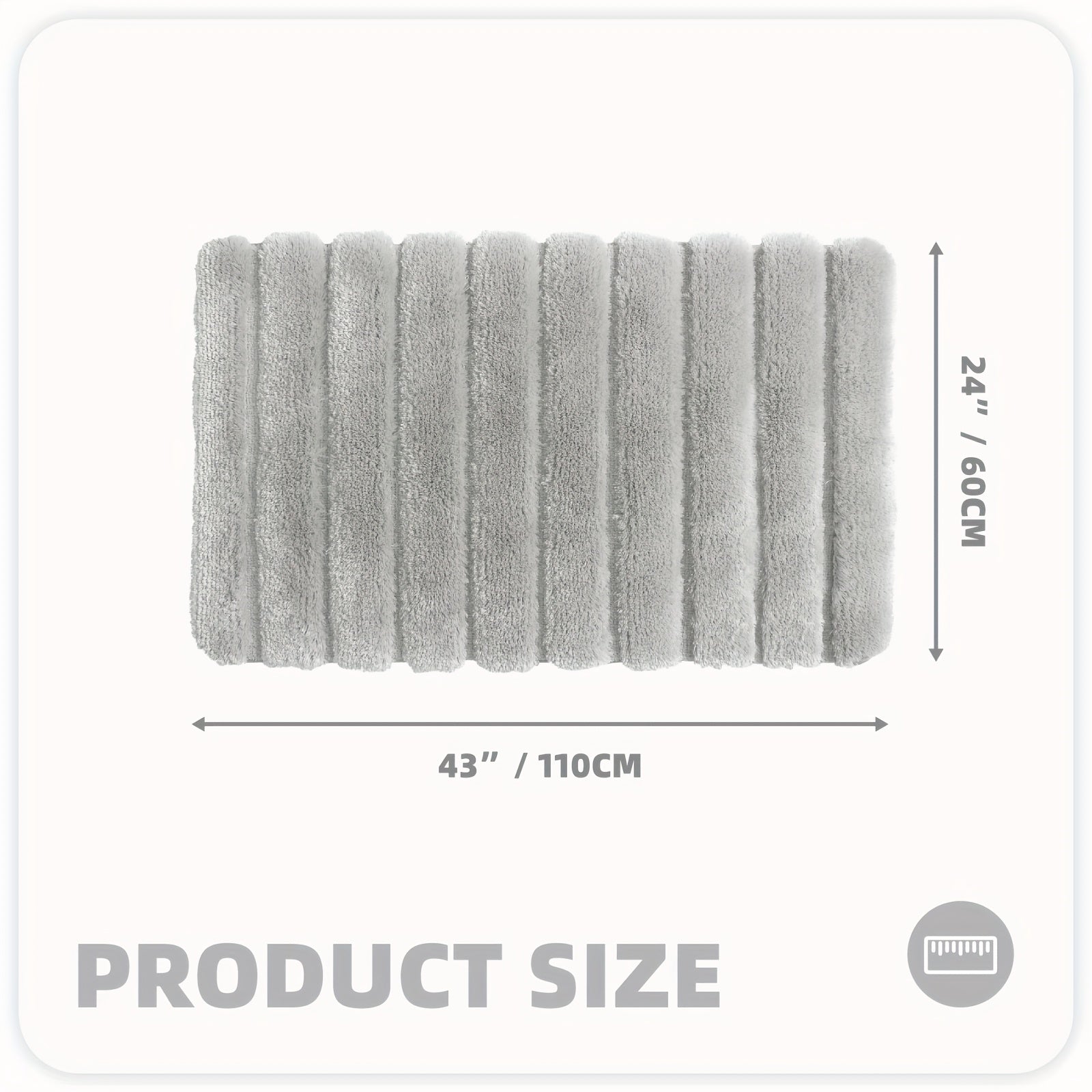 1pc Shower Mat, Super Soft Bath Mat, Bath Rugs Non Slip Washable, Thickened And Comfortable Bathroom Rug, Perfect For Bathroom Decor, Christmas Gifts, Bathroom Accessories, Home Decor