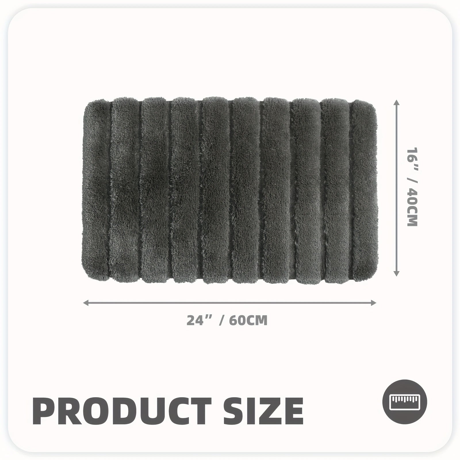 1pc Shower Mat, Super Soft Bath Mat, Bath Rugs Non Slip Washable, Thickened And Comfortable Bathroom Rug, Perfect For Bathroom Decor, Christmas Gifts, Bathroom Accessories, Home Decor