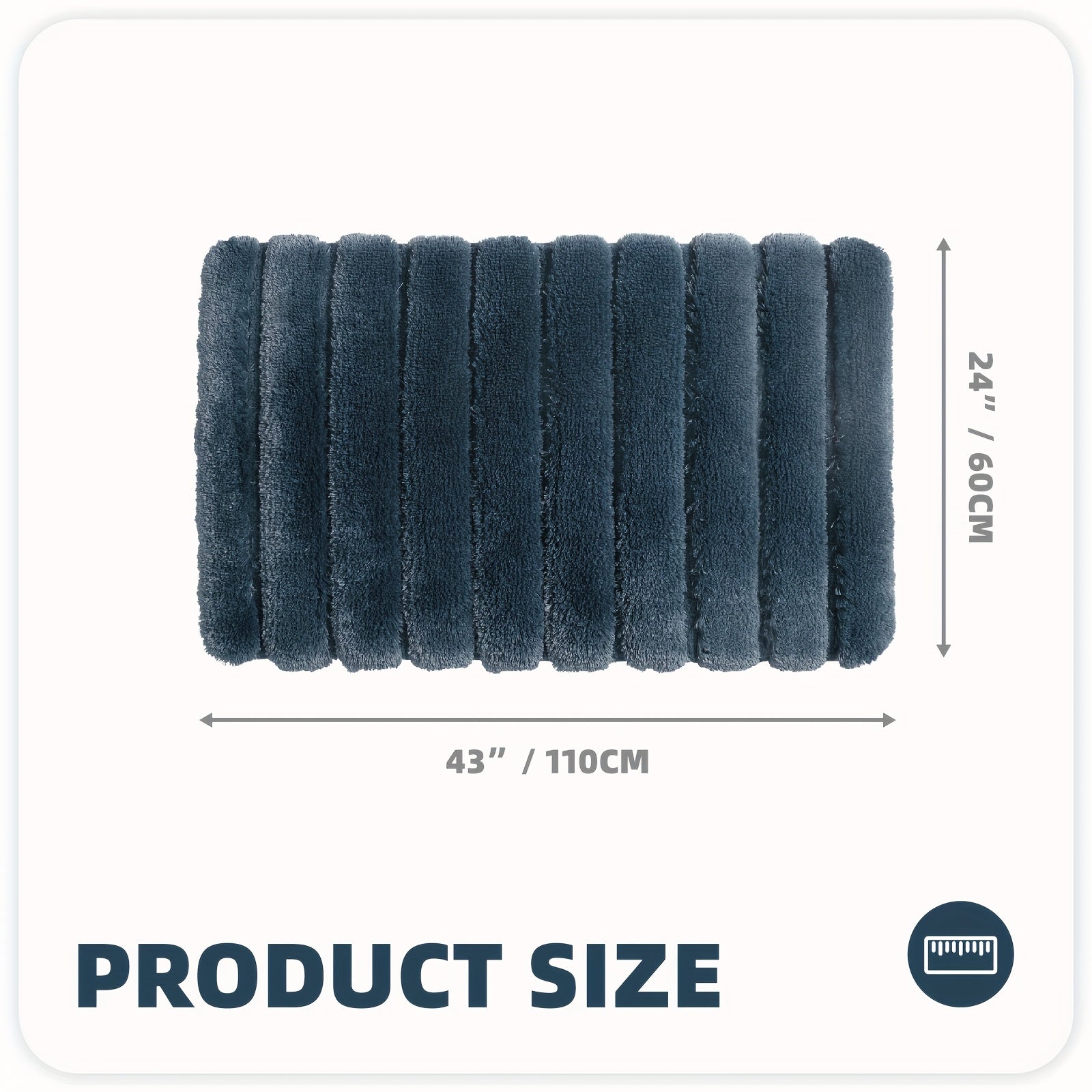 1pc Shower Mat, Super Soft Bath Mat, Bath Rugs Non Slip Washable, Thickened And Comfortable Bathroom Rug, Perfect For Bathroom Decor, Christmas Gifts, Bathroom Accessories, Home Decor