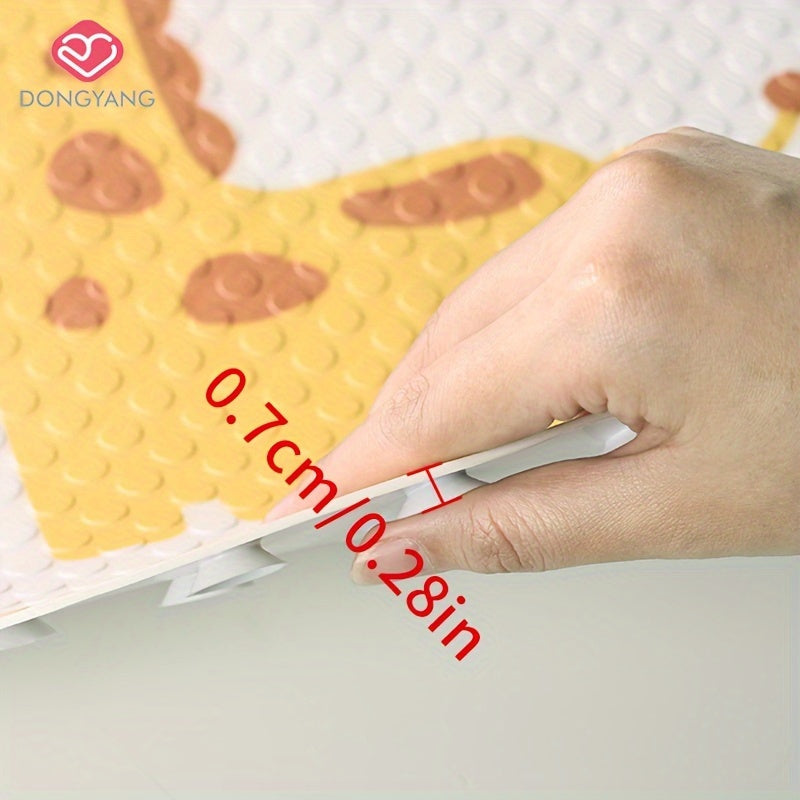 1pc of Dongyang brand cartoon pattern shower mat, Christmas decoration floor mat, bathroom non slip foot mat, easy to clean bath mat, bathtub mat with strong suction cup, quick draining, suitable for shower room, hotel restroom, bathroom, bathtub