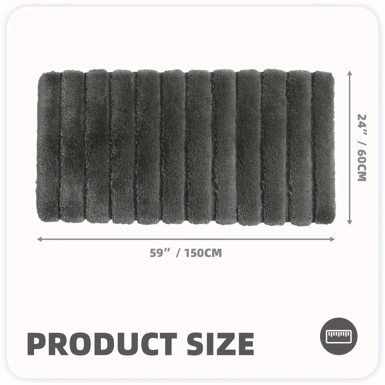 1pc Shower Mat, Super Soft Bath Mat, Bath Rugs Non Slip Washable, Thickened And Comfortable Bathroom Rug, Perfect For Bathroom Decor, Christmas Gifts, Bathroom Accessories, Home Decor