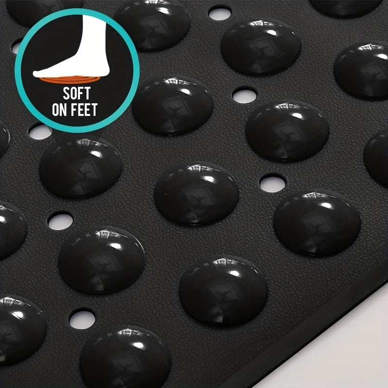[DEXI Non-Slip Bathtub Mat] DEXI Non-Slip Bathtub Mat - 15.7" x 34.6" Washable Shower Floor Mats with Suction Cups for Bathroom Safety, Perfect Christmas Gift