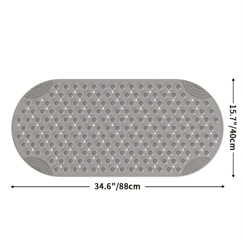 [DEXI Non-Slip Bathtub Mat] DEXI Non-Slip Bathtub Mat - 15.7" x 34.6" Washable Shower Floor Mats with Suction Cups for Bathroom Safety, Perfect Christmas Gift