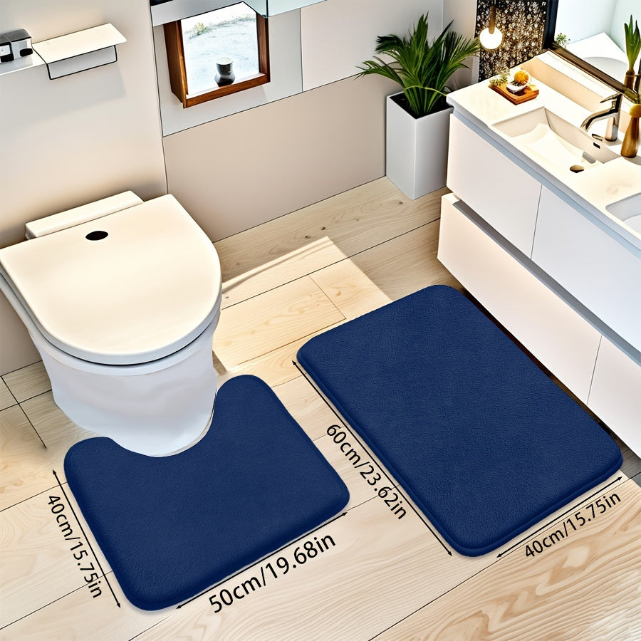 1pc Bathroom Mat, Absorbent & Quick-drying Kitchen Floor Carpet, Non-slip & Super Soft Entry Doorway Floor Rug, for Bathroom Bedroom Kitchen Living Room, Ideal Bathroom Supplies, Home Decoration