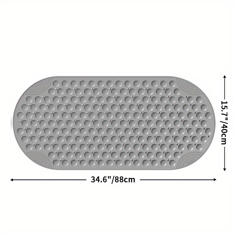 [DEXI Non-Slip Bathtub Mat] DEXI Non-Slip Bathtub Mat - 15.7" x 34.6" Washable Shower Floor Mats with Suction Cups for Bathroom Safety, Perfect Christmas Gift