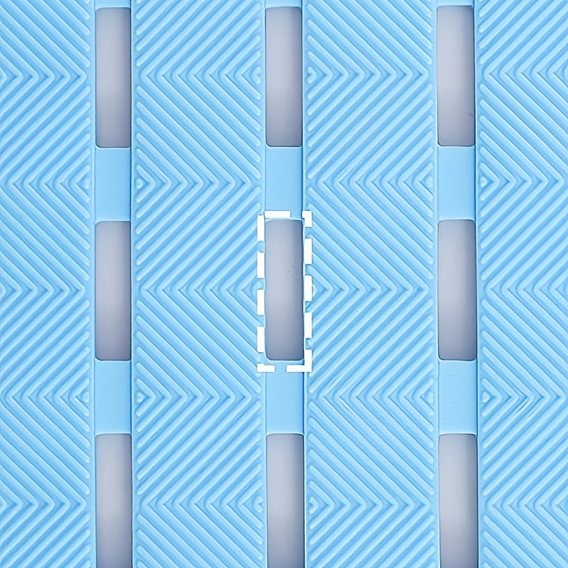 Non-Slip PVC Bathroom Mat - 16x39 Inches, Quick-Dry, Waterproof, Easy Drainage, Durable & Nonskid Floor Mat for Home Shower, Bathroom, Kitchen, and Entryway, Bathroom Floor Mat | Rectangular Floor Mat | PVC Construction, Bathroom Mat