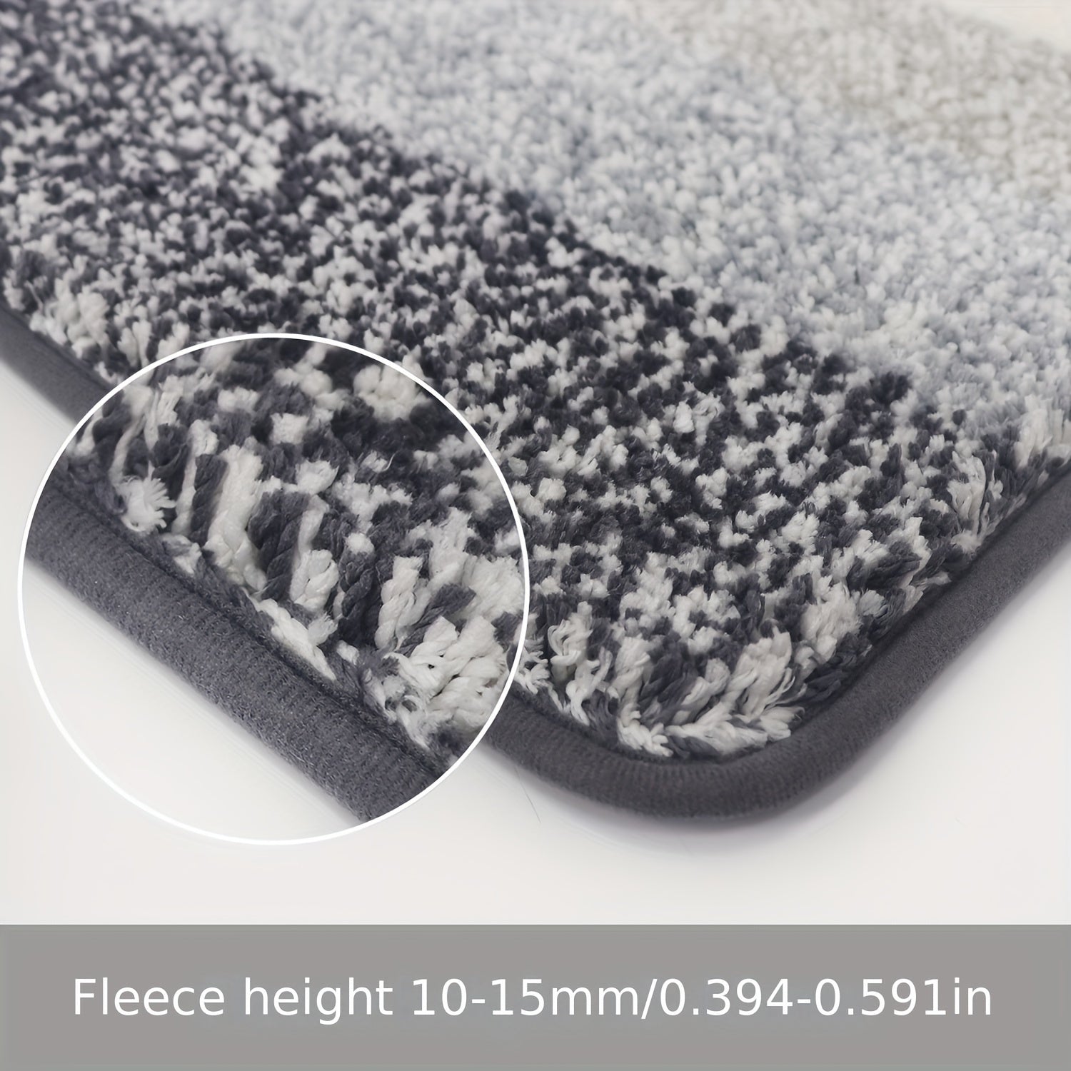 Gradient Microfiber Flocking Floor Mat Polyester Bath Mat Return Foot Mat Multi-Color Optional Non-Slip Mat Bathroom Mat