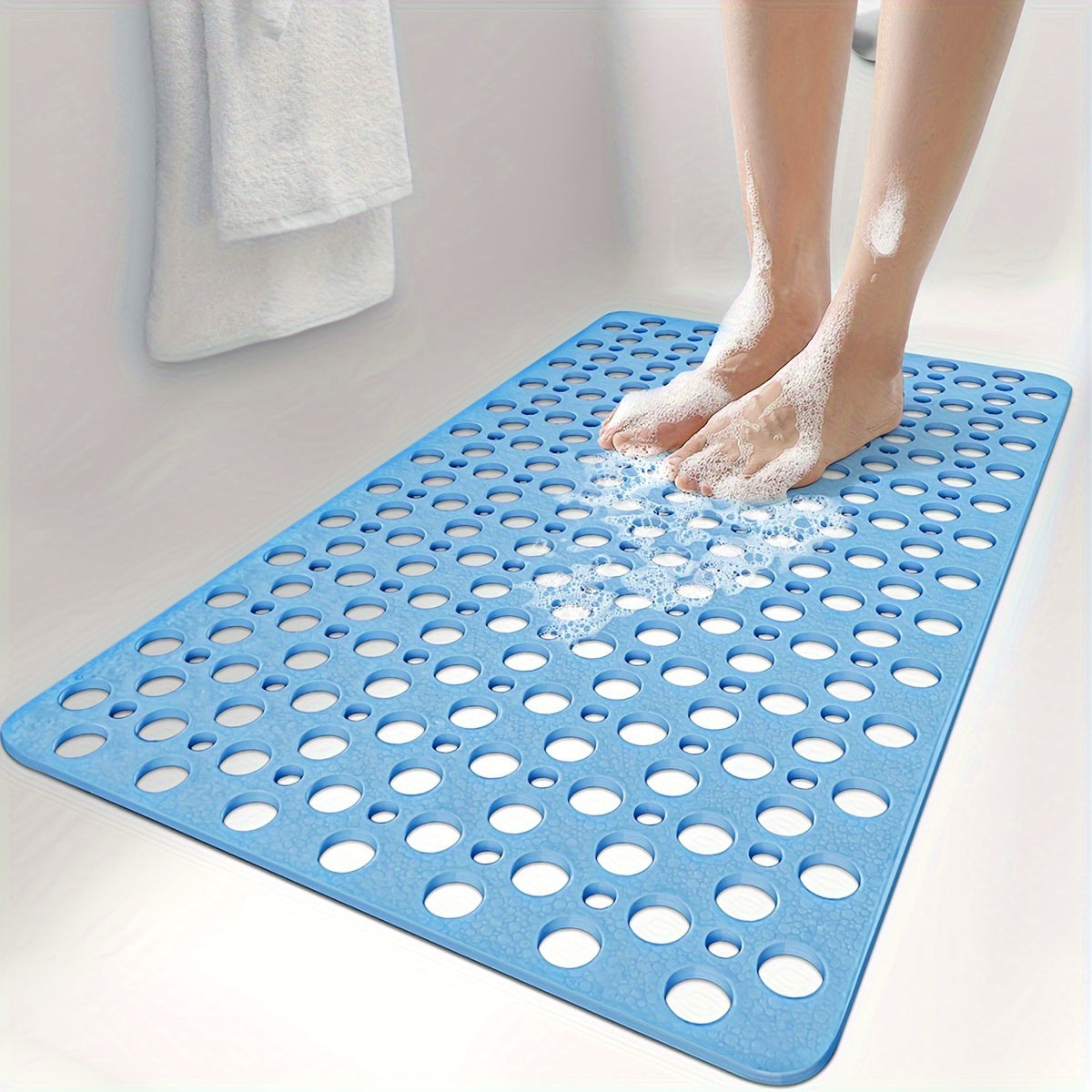 [Non-Slip Bathtub Mat with Suction] DAJIANG Non-Slip Bathtub Mat with Suction Cups - Easy Clean, Durable PVC Shower Rug for Bathroom Safety, Christmas/Halloween Gift Decoration
