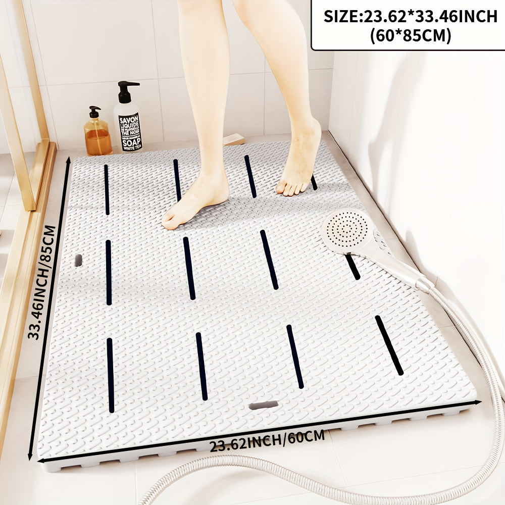 [Non-Slip Mat] 1pc Non-Slip Anti-Fall Shower Room Mat | All-Season Comfort Soft Furniture Accessory, Bathroom High Quality Drainage Pad, Suitable for Bathroom and Toilet Use