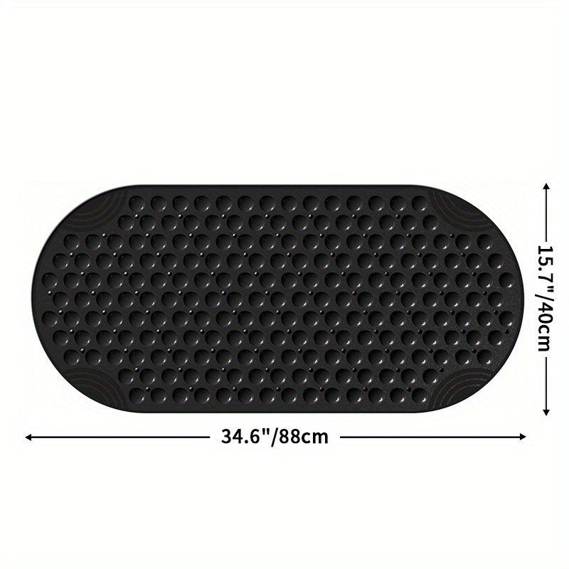[DEXI Non-Slip Bathtub Mat] DEXI Non-Slip Bathtub Mat - 15.7" x 34.6" Washable Shower Floor Mats with Suction Cups for Bathroom Safety, Perfect Christmas Gift