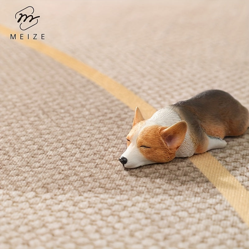 1 Meize brand simple solid color line welcome floor mat, water absorbing and anti slip door mat, soundproof and cooling foot mat, soft and delicate, suitable for doorways, corridors, entrances, bedrooms, kitchens, laundry rooms