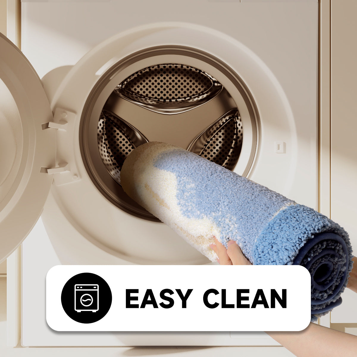2PC Bathroom Mats Set,Soft Absorbent Bathroom Rug Floor Mats,Machine Washable Non-Slip Bathtub Mat, Summer Beach Design, Room Decor, For Sinks, Showers, Bathroom Accessories