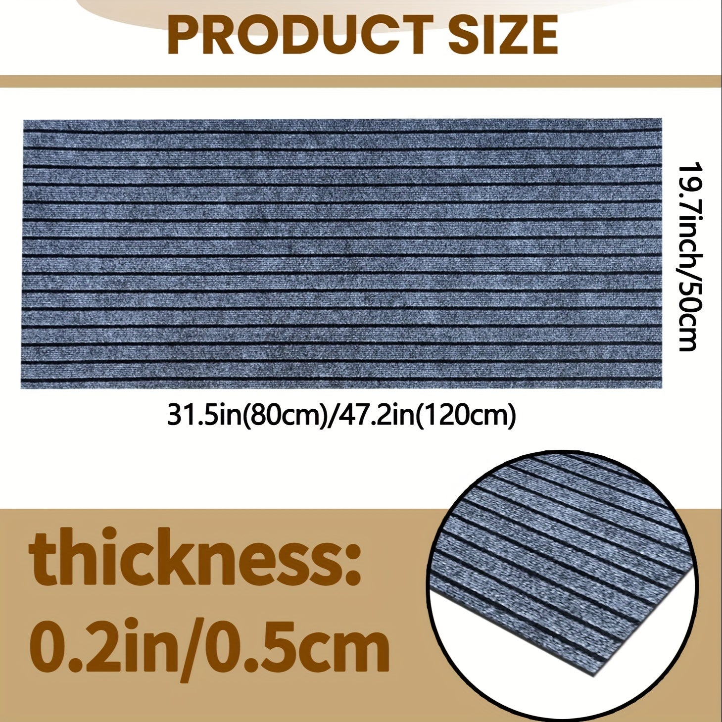 2pcs kitchen carpet, striped non-slip mat, entrance door mat, kitchen living room laundry bathroom absorbent mat set, suitable for kitchen, living room, laundry room, bathroom, balcony, corridor, garage