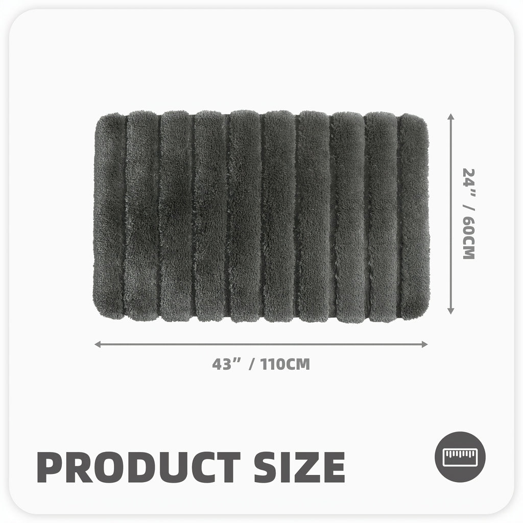 1pc Shower Mat, Super Soft Bath Mat, Bath Rugs Non Slip Washable, Thickened And Comfortable Bathroom Rug, Perfect For Bathroom Decor, Christmas Gifts, Bathroom Accessories, Home Decor